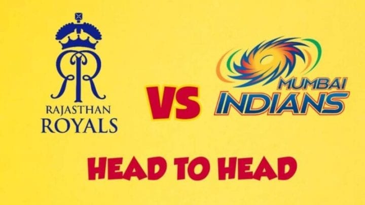 MI vs RR Head to Head OF  IPL 2020 MI vs RR Head to Head, MI vs RR, Head to Head MI vs RR, IPL 2020