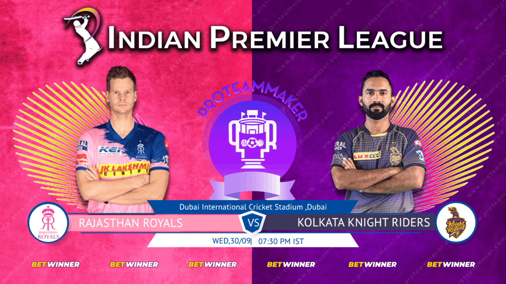 RR vs KKR Dream11 Prediction and Playing 11