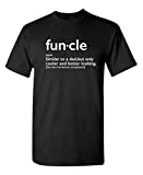 Funcle Gift for Uncle Graphic Novelty Sarcastic Funny T Shirt XL Black