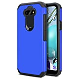 CaseMart Phone Case for [LG K31 Rebel (L355DL, L355DC)], [DuoTEK Series][Blue] Shockproof Protective Cover for LG K31 Rebel (Tracfone, Simple Mobile, Straight Talk, Total Wireless)