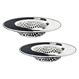Seatery 2PCS Bathtub Drain Strainers, Shower Drain Filter Baskets, Stainless Steel Drain Hair Catcher for Bathroom Laundry Floor Drain, Fit for 1.65'-3.0' Drain Hole