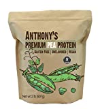 Anthony's Premium Pea Protein, 2 lb, Plant Based, Gluten Free, Unflavored, Vegan, Keto Friendly