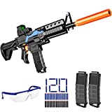 ANNKIE Toy Gun for Nerf Guns with Scope,3 Modes Burst Automatic Toy Foam Blasters for Boys with 120 Soft Bullets & Goggles,Outdoor Activities Toys for Kids,Teens,Birthday for Boys Age 6+