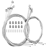 Hapleby 10PCS Premium Bike Brake Cable, Professional Bicycle brake line for Mountain, Free For End Caps and End Ferrule