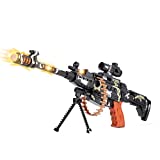 Gun Toys for Boys Combat Military Mission Machine Gun Toy with LED Flashing Lights and Sound Effects for Kids Playing