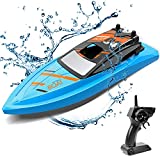 Gizmovine Remote Control Boats for Pools and Lakes, 2.4GHz High Speed RC Boats for Kids, Adventure Racing Boat Toys for Boys