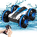 YEZI Amphibious RC Car for Kids, 2.4 GHz Remote Control Boat Waterproof RC Monster Truck Stunt Car, 4WD Remote Control Vehicle for 6-12 Years Old Boys Girls All Terrain Xmas Birthday Gifts