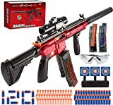 Automatic Toy Guns for Nerf Guns Automatic Toy Gun, M416 Auto-Manual Soft Toy Gun with 120 Darts, Shooting Games Toys for Kids with Scope - Toys for Boys & Girls 8-12 Year Old