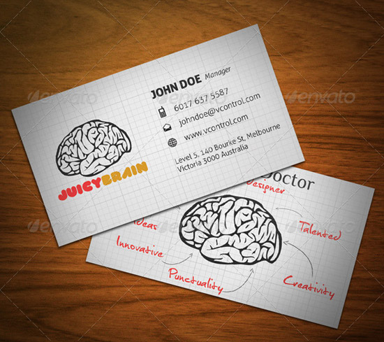 Juicy Brain Business Card 
