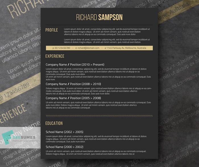dark-resume-design