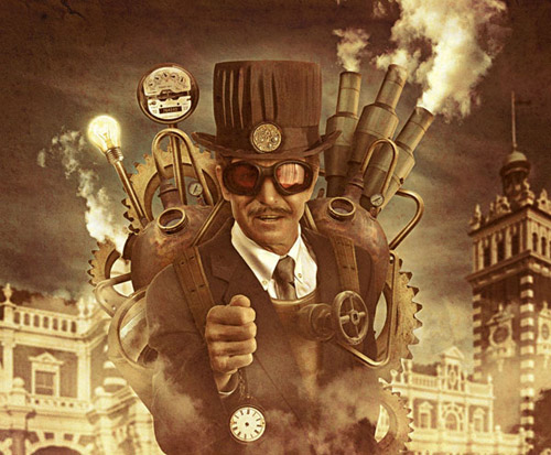 How to Create a Steampunk Style Illustration in Photoshop