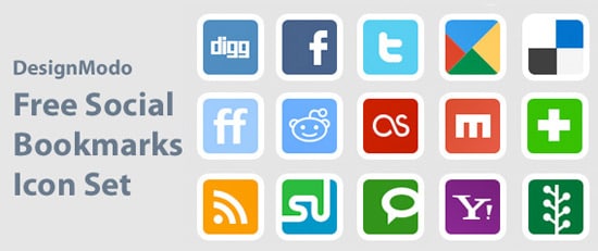 Social Bookmarks/Networking Icon Set