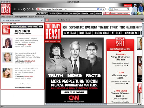 The Daily Beast Browser theme